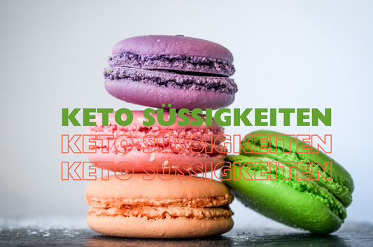 Keto Snack: Keto Riegel, Keto Schokolade und andere Süßigkeiten.